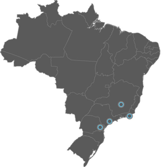 Mapa de cobertura Choice no Brasil