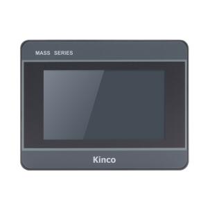 IHM industrial M2043HE com tela TFT 4,3 polegadas, resolução 800x480px, 16 milhões de cores, proteção IP65, alimentação 24VDC, Ethernet 10/100 Mbps e interfaces RS232, RS422, RS485