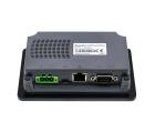 IHM industrial M2043HE com tela TFT 4,3 polegadas, resolução 800x480px, 16 milhões de cores, proteção IP65, alimentação 24VDC, Ethernet 10/100 Mbps e interfaces RS232, RS422, RS485