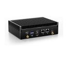 Mini PC industrial fanless Core i7-8565U com 16GB RAM e SSD NVMe 1TB, dual LAN e múltiplas portas para automação e controle