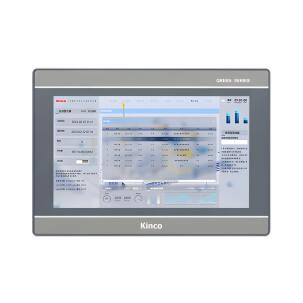 IHM industrial G2100E com tela TFT resistiva 10,1 polegadas, resolução 1024x600px, 16,77 milhões de cores, brilho 300 cd/m², CPU 1,5GHz, 4GB eMMC, 512MB RAM, proteção IP65, Ethernet 10/100 Mbps e interfaces RS232, RS422, RS485