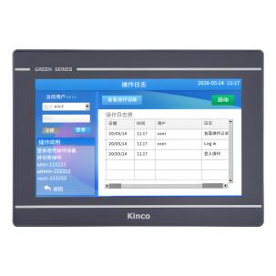 IHM industrial GL100E com tela TFT 10,1 polegadas, resolução 1024x600px, 16,77 milhões de cores, proteção IP65, alimentação 24VDC, Ethernet 10/100 Mbps, USB Host e interfaces RS232, RS422, RS485