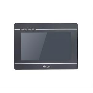 IHM industrial GL2070HE com tela TFT resistiva 7 polegadas, resolução 1024x600px, 16,77 milhões de cores, brilho 450 cd/m², CPU 1GHz, 256MB RAM, proteção IP65, Ethernet 10/100 Mbps e interfaces RS232, RS422, RS485