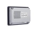 IHM industrial MT043E com tela TFT 4,3 polegadas, resolução 480x272px, 256K cores, CPU ARM RISC 32Bits 792MHz, 128MB Flash, 64MB RAM, proteção IP65, Ethernet 10/100 Mbps e interfaces RS232, RS422, RS485
