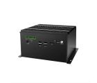 Box PC industrial fanless WEBS-7102-8565UA com processador Intel Core i7-8565U 8ª geração, 8GB RAM, SSD 120GB, 6x portas COM, 2x RJ45, HDMI, VGA, 2x slots PCIe e alimentação 9-36V