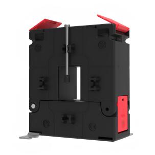 Transformador de corrente bipartido RISH 93/30SC 100 Rishabh com relação 100A/5A, classe de precisão 3, potência nominal 3,5VA, janela interna 23×33mm e operação -25 a +40°C para monitoramento em sistemas elétricos industriais